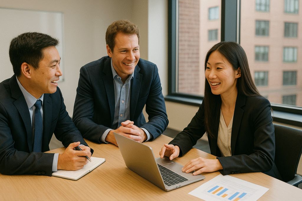 Online Offline Corporate Training Culture Business Asia